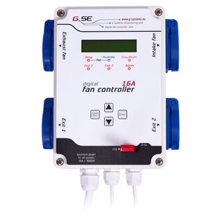 GSE digital climate controller for temperature and humidity Supply and exhaust air 16 A 4 exits