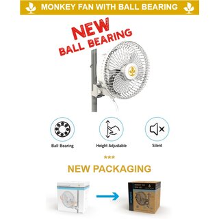 Secret Jardin Monkey Fan Oscillating 17cm 20W Ball Bearing