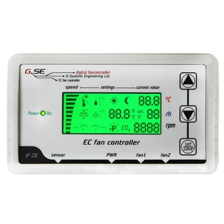 GSE EC LCD-Lftungsregler (2 Lfter) RJ45