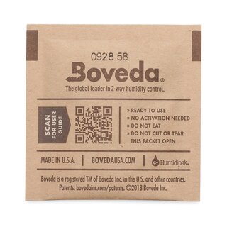 Boveda 2-Way Humidity Control 58% Gr. 4 Unwrapped